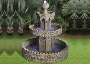 Quality 34 Inch Courtyard Three Tiered Water Fountain wholesale