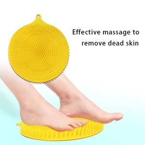 Quality Non Slip Multiscene Silicone Shower Mat Foot Scrubber Odorless wholesale