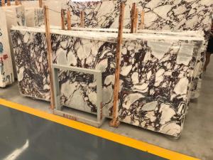 Quality Luxury Breccia Violetta Marble Natural Stone And Tile Hotel Wall Decoration Panel wholesale