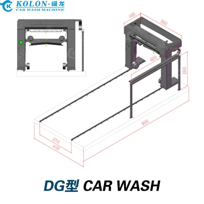 Roll Over Automatic Bus Washing Machine