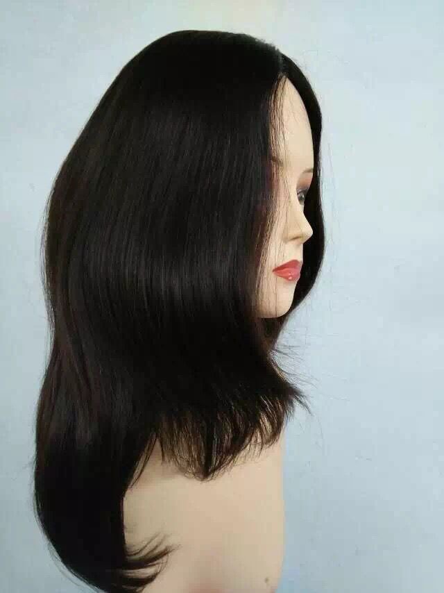 12 inch Wig European Human Hair Wig Jewish Wig Kosher Wig#2, Cheap Wig