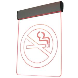 Quality 6mm hanging aluminum clear acrylic led edgelit sign wholesale
