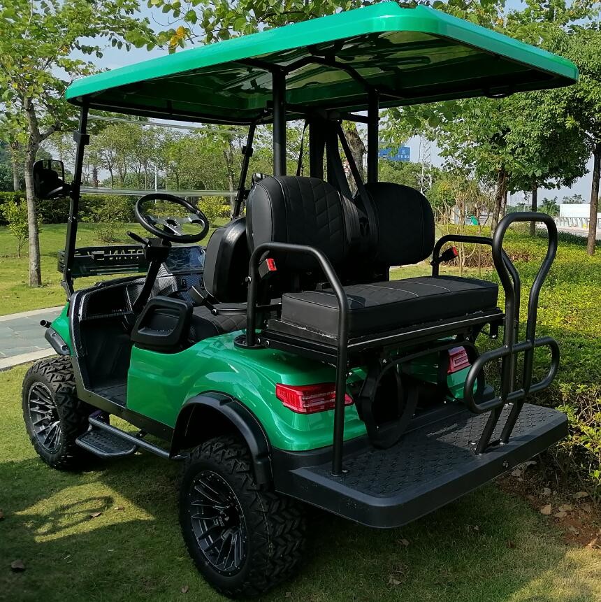 Off Road Wheel Electric Golf Caddy 4 Wheel Disc Brake 10 Inch TFT IP66 CARplay Display