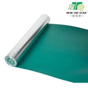 Quality Silver Film Acoustic Rubber Underlay 33kg/Cbm Soundproof Laminate Underlay wholesale