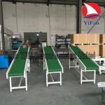 Inclined Belt Conveyor for elevating cartons,bags