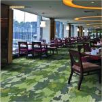 Green Hand Knotted Woolen Carpets Axminster Green Forest Pattern Design