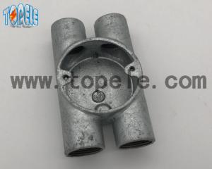 Quality BS4568 Electrical Conduit Fittings Twin Through Way H Malleable Iron Box 20mm -32mm wholesale