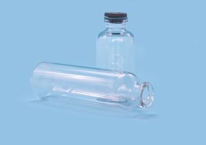 Quality Crimp Liquid Medicine ISO14001 OD24 Amber Glass Bottle wholesale
