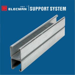 Quality ELECMAN Galvanised Steel Strut C Channels Systems 12 Gauge 41x82 wholesale