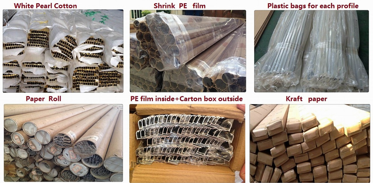 6061/6063 Series Wooden Grain Aluminum Extrusion Profiles for Kitchen Cabinet