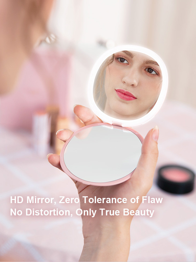 ABS Housing 30 Lumen 1W Mini LED Magnifying Mirror