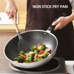 Factory Direct Sale Kitchenware 410 Stainless Steel Cooking Pan Round Fry Pan