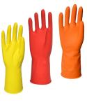 Dip Flocklined L 70g Household Cleaning Gloves Tear Resistance