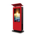 Urhealth vandal proof floor-standing 43 inch outdoor lcd advertising with top