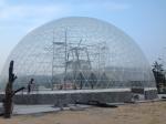Luxury Wedding Geodesic Dome Tent UV Resistant Outside With Clear Roof