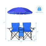 Great Strength Folding Picnic Chair With Umbrella