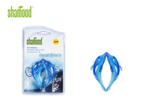 Quality Ocean Breeze Blue Solid Air Freshener Plastic Hanging For Car , Home , Boat wholesale