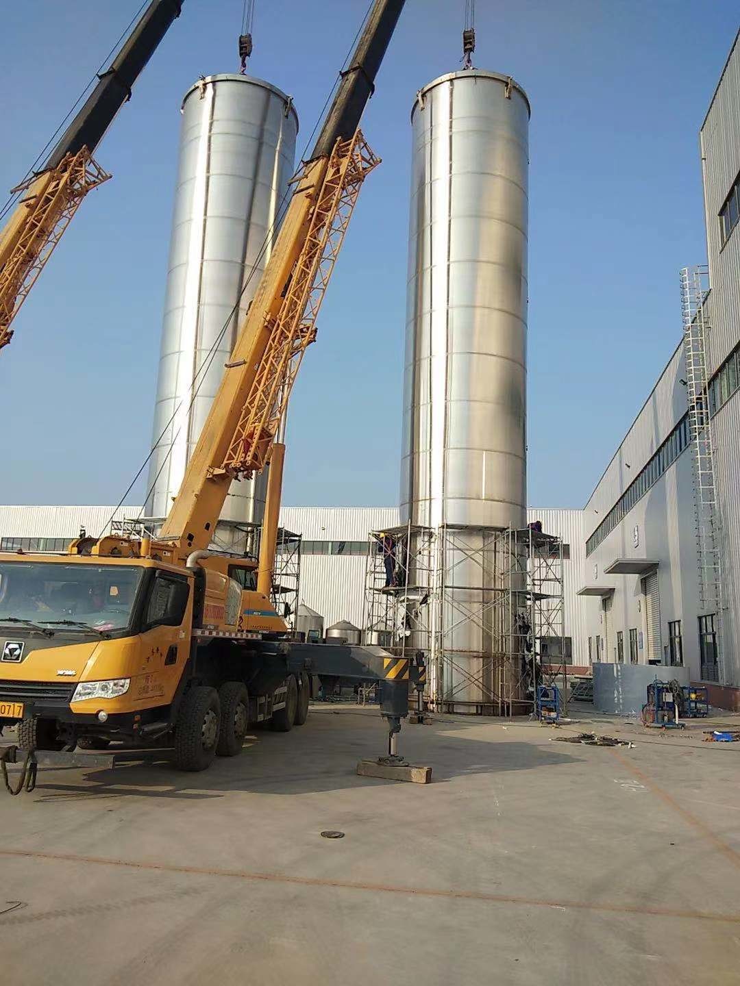 Sanitation 120000L Chemical Reservoir Stainless Steel Tanks Rapid Heating