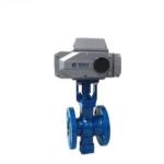 High Temperature Flange Connection PTFE WCB Electric Regulating Ball Valve