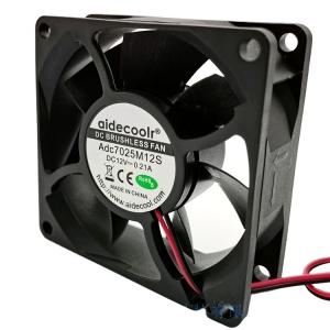 Quality Moistureproof PBT Cooling Fan DC , Electric 70x70x25mm Black Case Fans wholesale