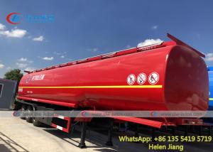 Quality CCC 42CBM Air Suspension Fuel Tanker Trailer With 6 Compartments wholesale