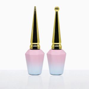 Quality 10ml 15ml Metallic Caps Fingernail Polish Bottles Containers wholesale