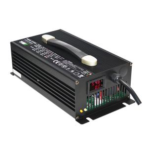 Quality 48V 20A LiFePO4 Fast Charger Black Golf Cart Battery Charger ODM wholesale