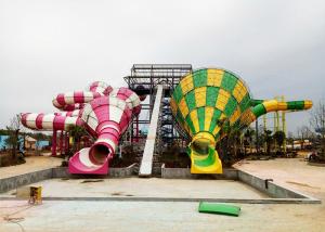 Quality Colorful Tornado Water Slide Fiberglass Customized Safety Equipment wholesale