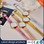 Wholesale Plastic watch band Alloy Round Case Ladies Quartz Watches fashion