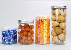 Quality 500ml Screw Top Plastic Jars , Candy Plastic Jar With Aluminium Lid wholesale
