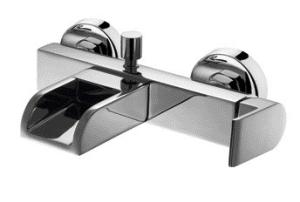 Quality Mixing Valve Pure Copper Bath Mixer Tap The Wall Waterfall wholesale