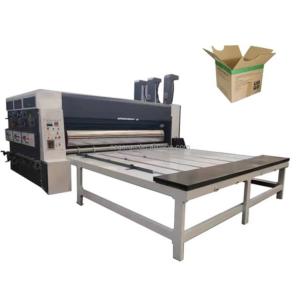 Quality accuracy 2 Colors Flexo Printer Slotter Rotary Die Cutter for Food Shop Packaging wholesale