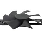 Plastic 12025 Frameless Case Fan , 110x23mm Bladeless Axial DC Fan