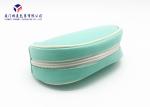 Light Green Color Leather Make Up Bag , Zip Around Cosmetic Bag For Ladies