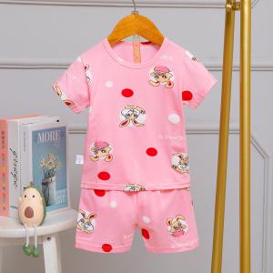 Quality Kids Custom House Pyjamas / 24 Month Pjs Round Neck Full Flower wholesale