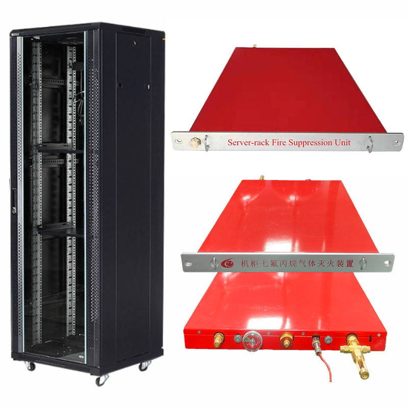 Capacity Rack Fire Suppression System Novec 1230/FM200 Agents Max 1.15kg/L Fill Rate