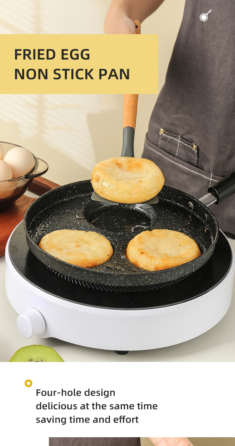 Multiple Styles Egg Frying Pan Four-cup Egg Pan Medical Stone Non-stick Frying Pan