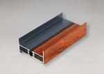 Wood Imitated Thermal Break Aluminium Windows Profiles Oxidation Resistance