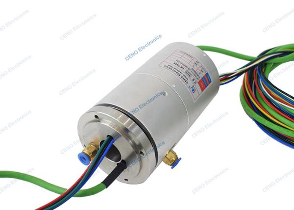 Integrated Ethernet Signal Power Electrical Slip Rings 30rpm With Pneumatic
