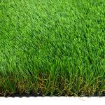 Comfortable Green With Brown 4 Tones UV Resistant Artificial Turf Landscaping
