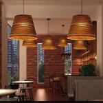 CountrySide ribbon cotton pendant light For Kitchen Bedroom Coffee Shop Lighting