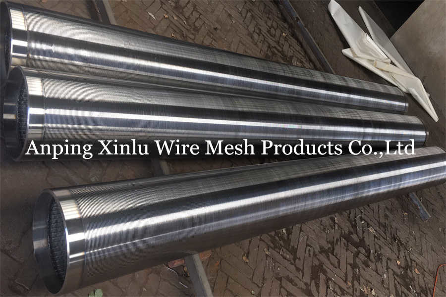 Customized Stainless Steel no Magnetic V Wire Wedge Wire Wrapped Screen Pipe with Slot Size 0.05-10.0 Mm