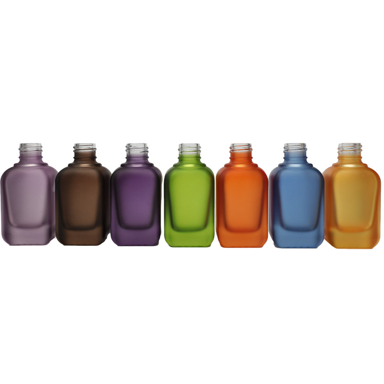 Frosted 70-120g Serum Dropper Bottles 50ml Square Glass Bottles
