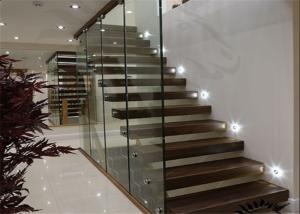 Quality Internal Solid Wood Modern Floating Stairs wholesale