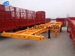 3 Axles 40 Tons Skeletal Container Trailer , Semi Trailer Storage Containers 40