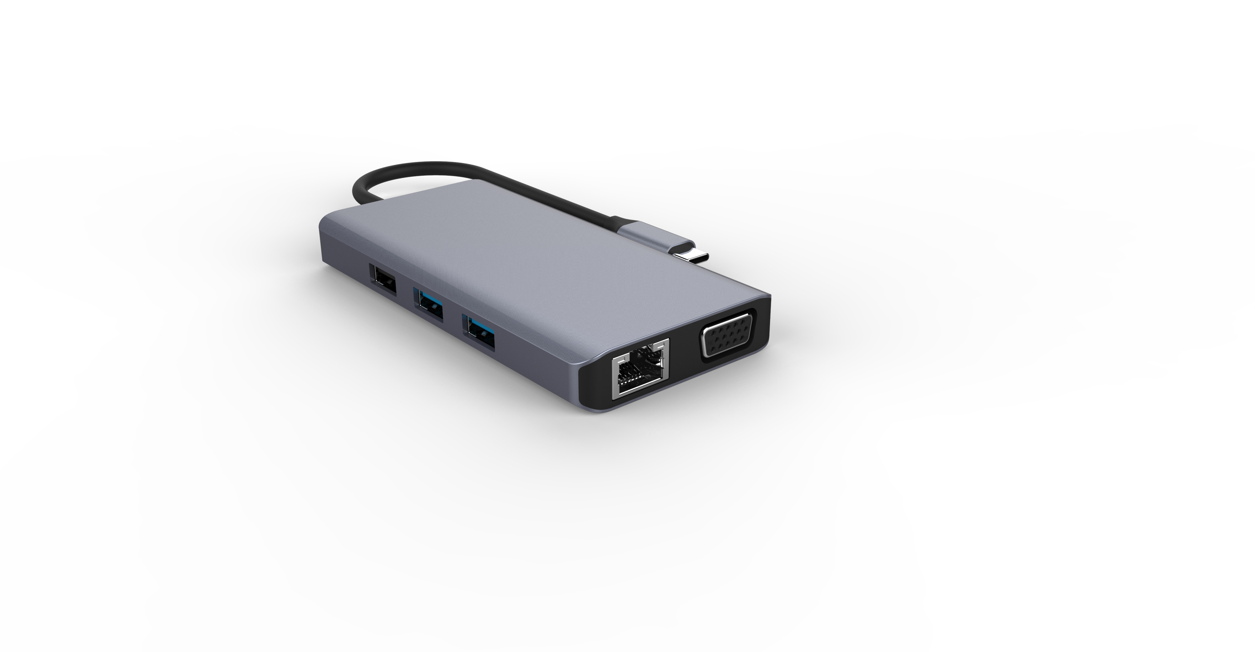 4K 9 In 1 Adapter With Ethernet 4K Usb C To Hdmi Hub Micro SD Card Reader