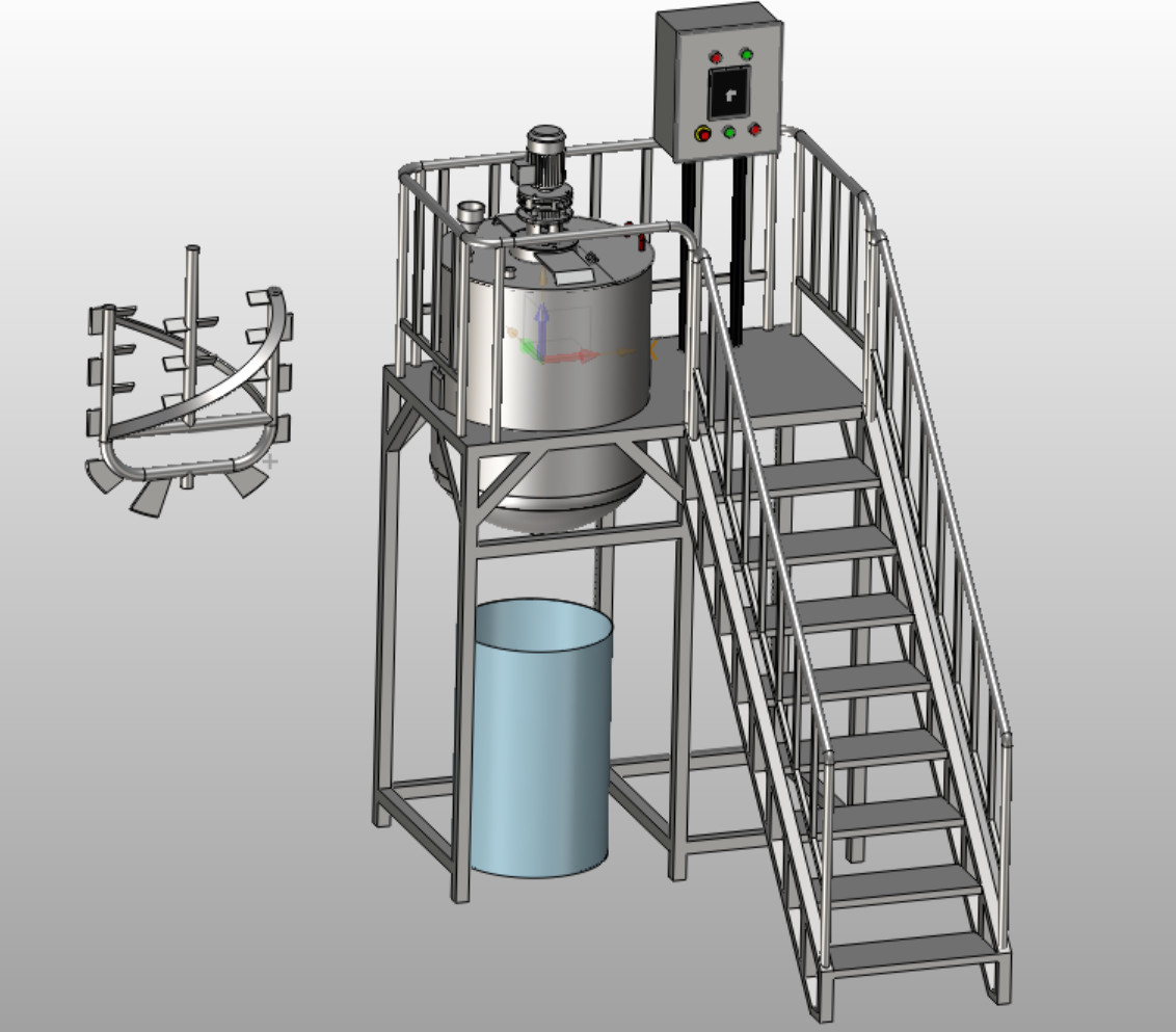 Customizable Electric / Steam Detergent Production Line With 380V Voltage