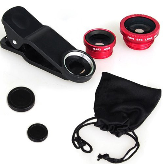3 In 1 Wide Angle Telephoto Zoom Camera Lens Shoot Larger Range Scenery