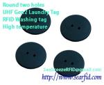 Round two holes Laundry Tag, UHF Gen2 Laundry Tag, RFID Washing tag, High