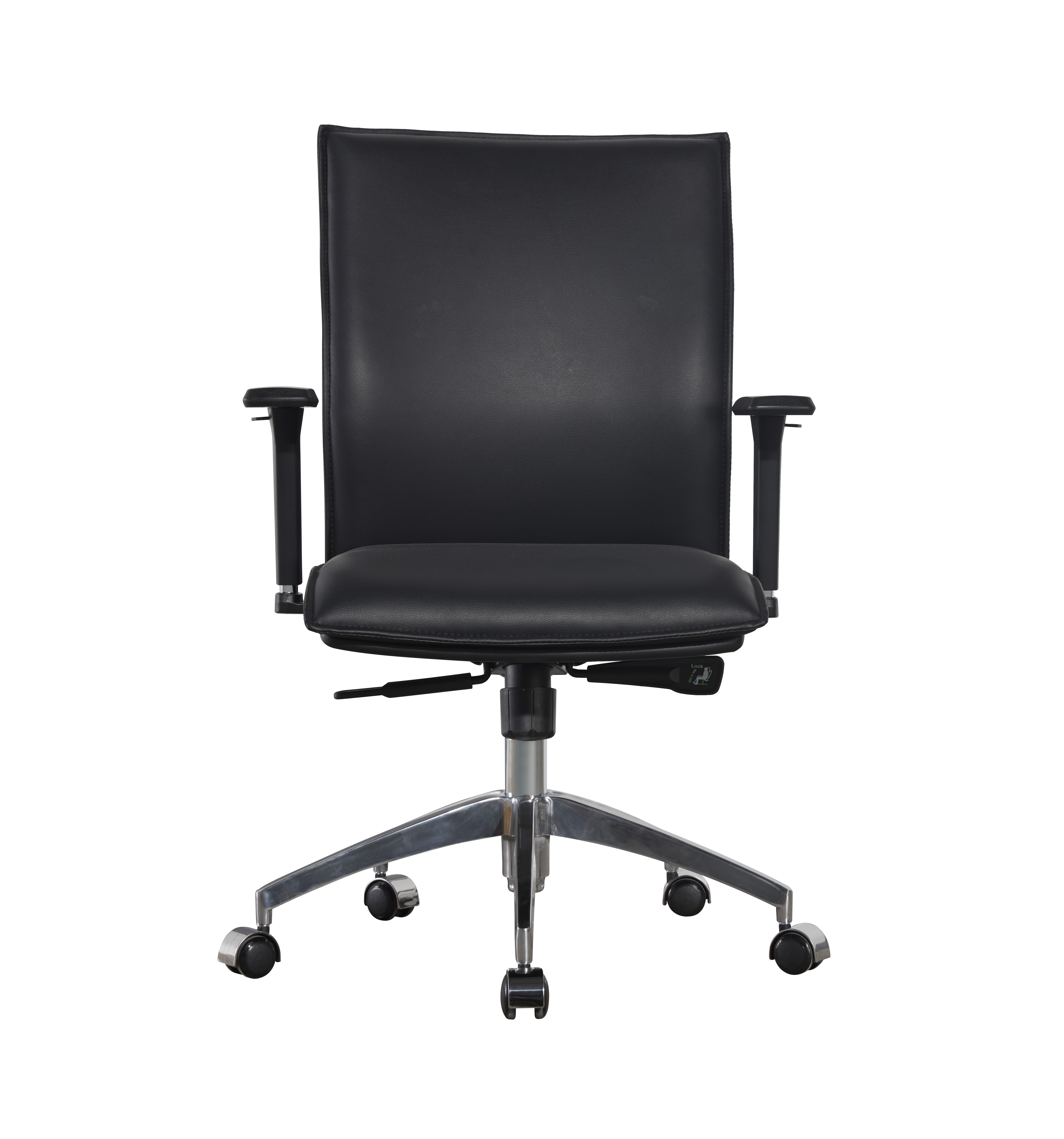 6020 Metal Real Leather Executive Office Executive Computer Chair Tilt Swivel 3D